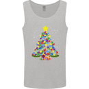 Autism Christmas Tree Autistic Awareness Mens Vest Tank Top Sports Grey