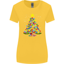 Autism Christmas Tree Autistic Awareness Womens Wider Cut T-Shirt Yellow