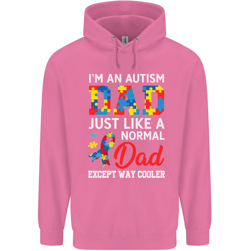 Autism Dad Autistic Fathers Day ASD Mens 80% Cotton Hoodie Azelea