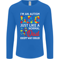Autism Dad Autistic Fathers Day ASD Mens Long Sleeve T-Shirt Royal Blue