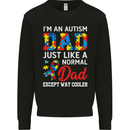 Autism Dad Autistic Fathers Day ASD Mens Sweatshirt Jumper Black