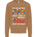 Autism Dad Autistic Fathers Day ASD Mens Sweatshirt Jumper Caramel Latte