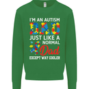 Autism Dad Autistic Fathers Day ASD Mens Sweatshirt Jumper Irish Green