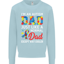 Autism Dad Autistic Fathers Day ASD Mens Sweatshirt Jumper Light Blue