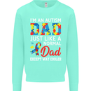 Autism Dad Autistic Fathers Day ASD Mens Sweatshirt Jumper Peppermint