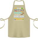 Autism Grandfathers Day Autistic ASD Cotton Apron 100% Organic Khaki