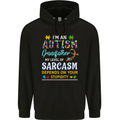 Autism Grandfathers Day Autistic ASD Mens 80% Cotton Hoodie Black