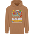 Autism Grandfathers Day Autistic ASD Mens 80% Cotton Hoodie Caramel Latte