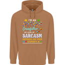 Autism Grandfathers Day Autistic ASD Mens 80% Cotton Hoodie Caramel Latte