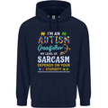 Autism Grandfathers Day Autistic ASD Mens 80% Cotton Hoodie Navy Blue