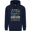 Autism Grandfathers Day Autistic ASD Mens 80% Cotton Hoodie Navy Blue