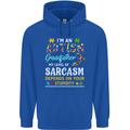 Autism Grandfathers Day Autistic ASD Mens 80% Cotton Hoodie Royal Blue