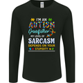 Autism Grandfathers Day Autistic ASD Mens Long Sleeve T-Shirt Black