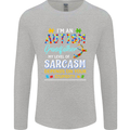Autism Grandfathers Day Autistic ASD Mens Long Sleeve T-Shirt Sports Grey