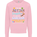 Autism Grandfathers Day Autistic ASD Mens Sweatshirt Jumper Light Pink