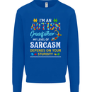 Autism Grandfathers Day Autistic ASD Mens Sweatshirt Jumper Royal Blue
