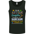 Autism Grandfathers Day Autistic ASD Mens Vest Tank Top Black