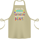 Autism Grandpa Sees Love Strength Autistic Cotton Apron 100% Organic Khaki