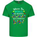 Autism Grandpa Sees Love Strength Autistic Mens Cotton T-Shirt Tee Top Irish Green