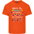 Autism Grandpa Sees Love Strength Autistic Mens Cotton T-Shirt Tee Top Orange