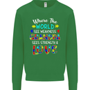 Autism Grandpa Sees Love Strength Autistic Mens Sweatshirt Jumper Irish Green