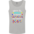 Autism Grandpa Sees Love Strength Autistic Mens Vest Tank Top Sports Grey