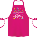 Autism In a World Be Kind Autistic ASD Cotton Apron 100% Organic Pink