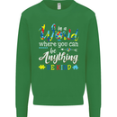 Autism In a World Be Kind Autistic ASD Kids Sweatshirt Jumper Irish Green