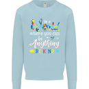 Autism In a World Be Kind Autistic ASD Kids Sweatshirt Jumper Light Blue