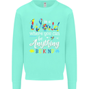 Autism In a World Be Kind Autistic ASD Kids Sweatshirt Jumper Peppermint