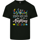 Autism In a World Be Kind Autistic ASD Kids T-Shirt Childrens Black