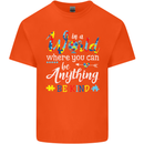 Autism In a World Be Kind Autistic ASD Kids T-Shirt Childrens Orange