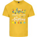 Autism In a World Be Kind Autistic ASD Kids T-Shirt Childrens Yellow