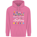 Autism In a World Be Kind Autistic ASD Mens 80% Cotton Hoodie Azelea