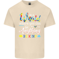 Autism In a World Be Kind Autistic ASD Mens Cotton T-Shirt Tee Top Natural