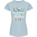 Autism In a World Be Kind Autistic ASD Womens Petite Cut T-Shirt Light Blue