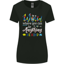 Autism In a World Be Kind Autistic ASD Womens Wider Cut T-Shirt Black