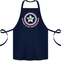 Autism Is My Superpower Autistic Cotton Apron 100% Organic Navy Blue