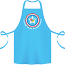Autism Is My Superpower Autistic Cotton Apron 100% Organic Turquoise