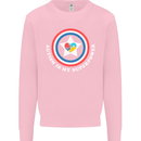 Autism Is My Superpower Autistic Kids Sweatshirt Jumper Light Pink