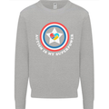 Autism Is My Superpower Autistic Kids Sweatshirt Jumper Sports Grey