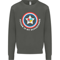 Autism Is My Superpower Autistic Kids Sweatshirt Jumper Storm Grey