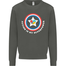 Autism Is My Superpower Autistic Kids Sweatshirt Jumper Storm Grey
