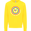 Autism Is My Superpower Autistic Kids Sweatshirt Jumper Yellow