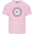 Autism Is My Superpower Autistic Kids T-Shirt Childrens Light Pink