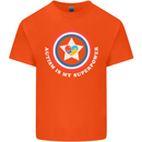 Autism Is My Superpower Autistic Kids T-Shirt Childrens Orange