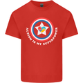 Autism Is My Superpower Autistic Kids T-Shirt Childrens Red