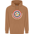 Autism Is My Superpower Autistic Mens 80% Cotton Hoodie Caramel Latte