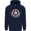 Autism Is My Superpower Autistic Mens 80% Cotton Hoodie Navy Blue