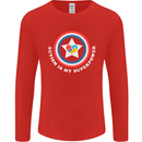 Autism Is My Superpower Autistic Mens Long Sleeve T-Shirt Red